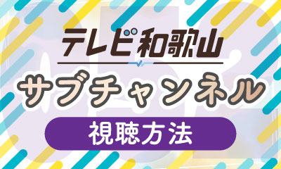 テレビ和歌山サブチャンネル視聴方法